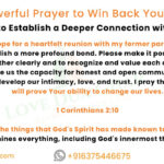 Prayer to Win Back Your Ex