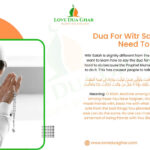 dua for witr salah