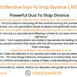 Dua To Stop Divorce