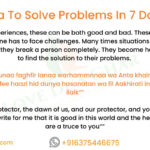 Dua To Solve Problems In 7 Days
