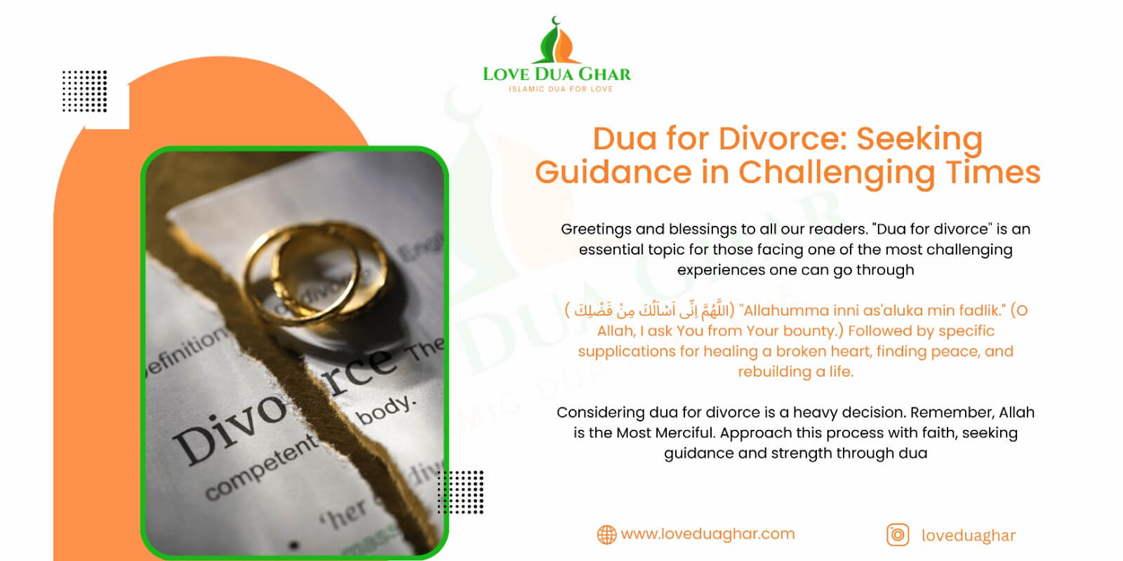 Dua for Divorce – Seeking Guidance in Challenging Times