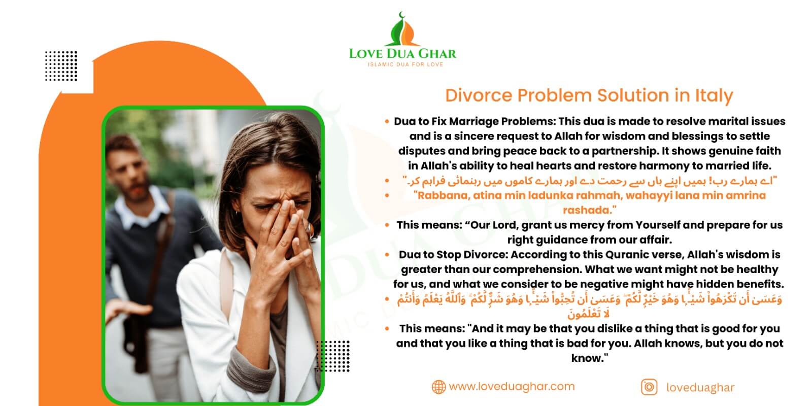 Divorce Problem Solution in Italy